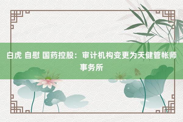 白虎 自慰 国药控股：审计机构变更为天健管帐师事务所